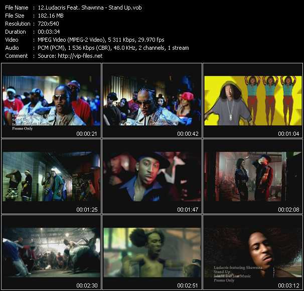 Ludacris Feat. Shawnna video ”Stand Up” from dvd ”Urban Video October 2003”