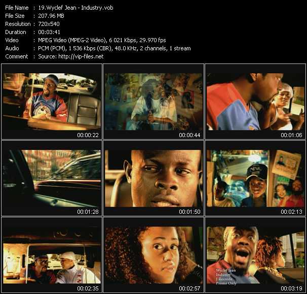 Wyclef Jean video ”Industry” from dvd ”Urban Video October 2003”