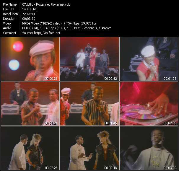 U.T.F.O. video ”Roxanne, Roxanne” from dvd ”Rock America Dance July 1985”