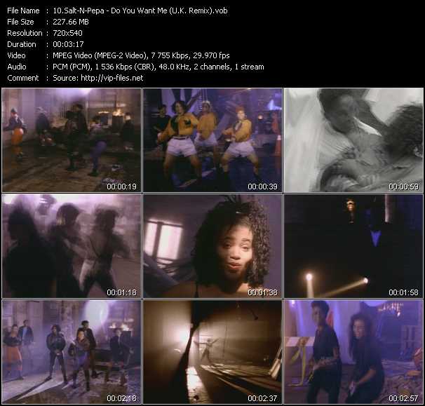 Salt-N-Pepa video ”Do You Want Me (U.K. Remix)” from dvd ”Rock America Dance July 1991”