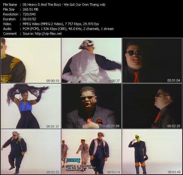 Heavy D And The Boyz video ”We Got Our Own Thang” from dvd ”Telegenics Number 76B. Urban. July 1989”