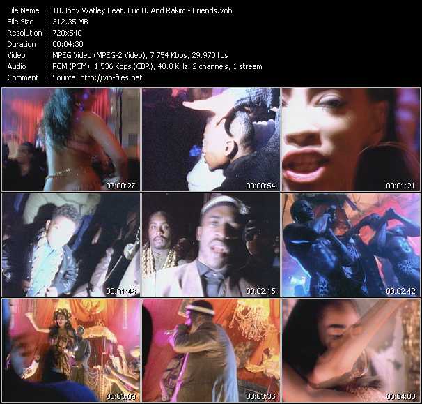 Jody Watley Feat. Eric B. And Rakim video ”Friends” from dvd ”Telegenics Number 76B. Urban. July 1989”