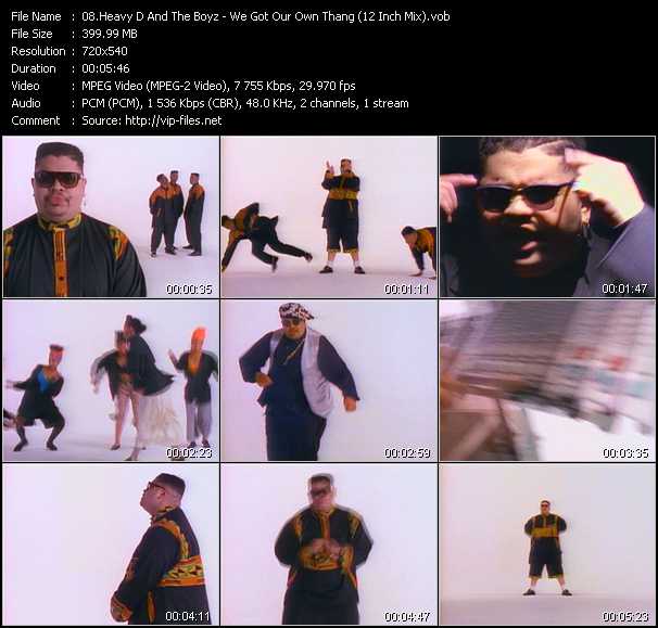 Heavy D And The Boyz video ”We Got Our Own Thang (12 Inch Mix)” from dvd ”Telegenics Number 78B. Urban. September 1989”