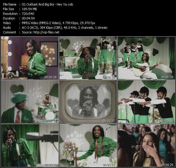 Outkast video ”Hey Ya!” from dvd ”ETV Network Hot Hitz October 2003”