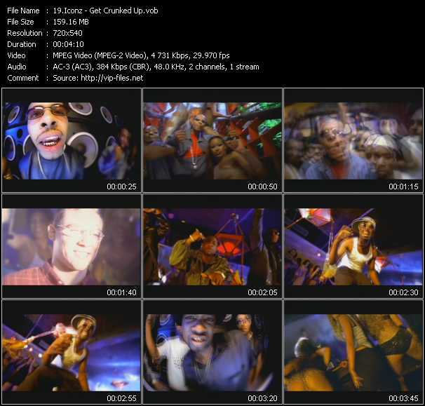 Iconz video ”Get Crunked Up” from dvd ”ETV Network Vital Dance 9040 January 2001”