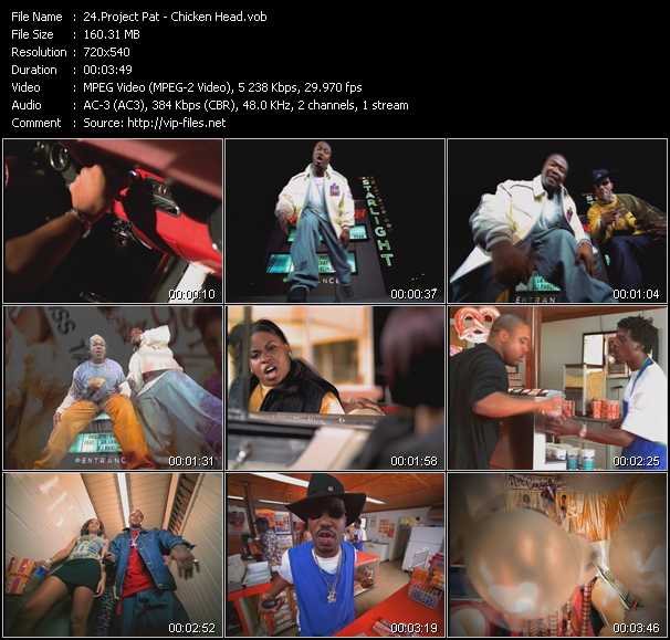 Project Pat video ”Chicken Head” from dvd ”ETV Network Vital Dance 9041 February 2001”