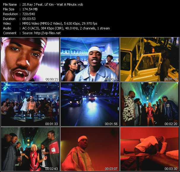 Ray J Feat. Lil' Kim video ”Wait A Minute” from dvd ”ETV Network Vital Dance 9042 March 2001”