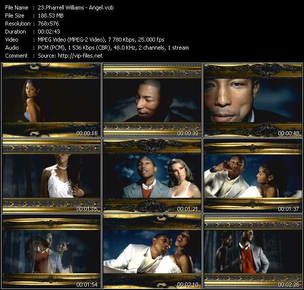 Pharrell Williams video ”Angel” from dvd ”MixMash Dance February 2006”