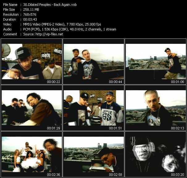 Dilated Peoples video ”Back Again” from dvd ”MixMash Dance February 2006”