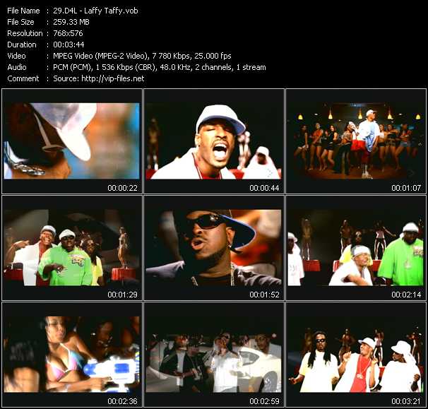 D4L video ”Laffy Taffy” from dvd ”MixMash Dance April 2006”