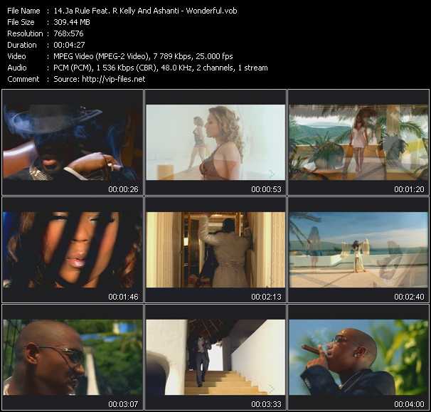 Ja Rule Feat. R. Kelly And Ashanti video ”Wonderful” from dvd ”MixMash Francais February 2005”