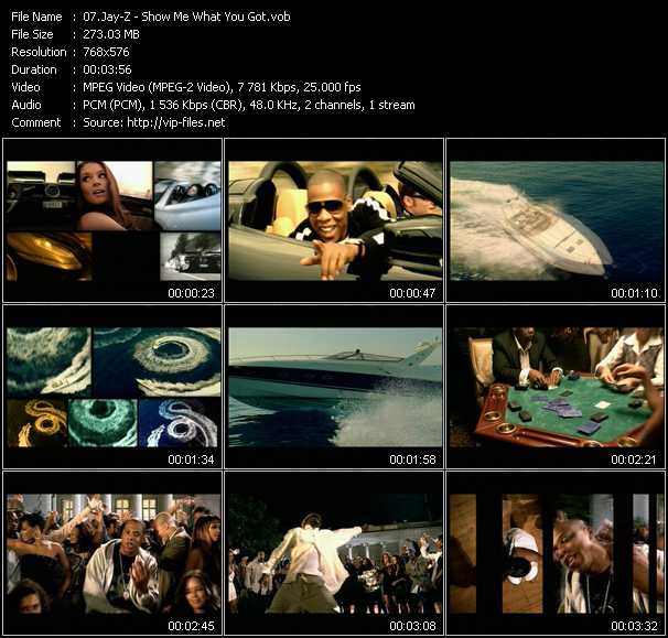 Jay-Z video ”Show Me What You Got” from dvd ”MixMash Italiano January 2007”