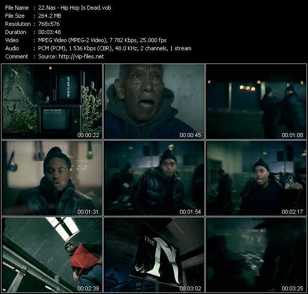 Nas video ”Hip Hop Is Dead” from dvd ”MixMash Italiano January 2007”