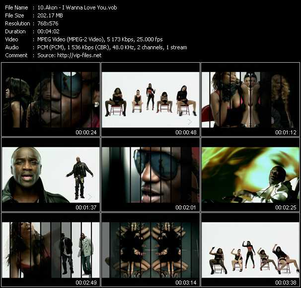 Akon Feat. Snoop Dogg video ”I Wanna Love You” from dvd ”MixMash Italiano February 2007”