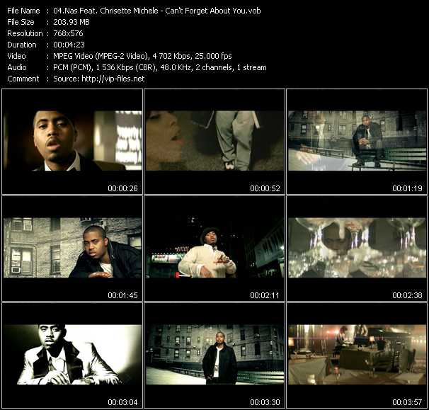 Nas Feat. Chrisette Michele video ”Can't Forget About You” from dvd ”MixMash Italiano April 2007”