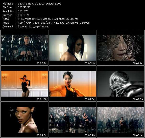 Rihanna And Jay-Z video ”Umbrella” from dvd ”MixMash Italiano June 2007”