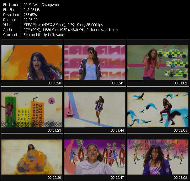 M.I.A. video ”Galang” from dvd ”MixMash Urban October 2004”