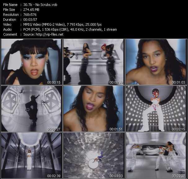 TLC video ”No Scrubs” from dvd ”MixMash Urban October 2004”