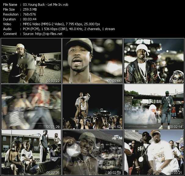 Young Buck Feat. 50 Cent video ”Let Me In” from dvd ”MixMash Urban November-December 2004”