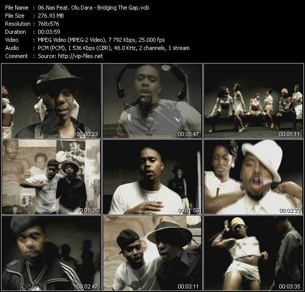 Nas Feat. Olu Dara video ”Bridging The Gap” from dvd ”MixMash Urban November-December 2004”