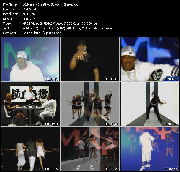 Mase video ”Breathe, Stretch, Shake” from dvd ”MixMash Urban November-December 2004”