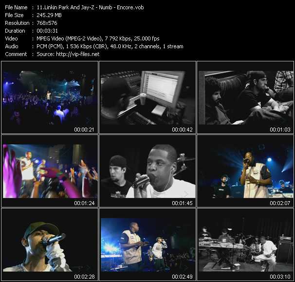 Linkin Park And Jay-Z video ”Numb - Encore” from dvd ”MixMash Urban November-December 2004”