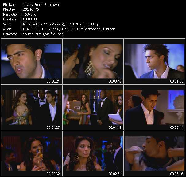 Jay Sean video ”Stolen” from dvd ”MixMash Urban November-December 2004”