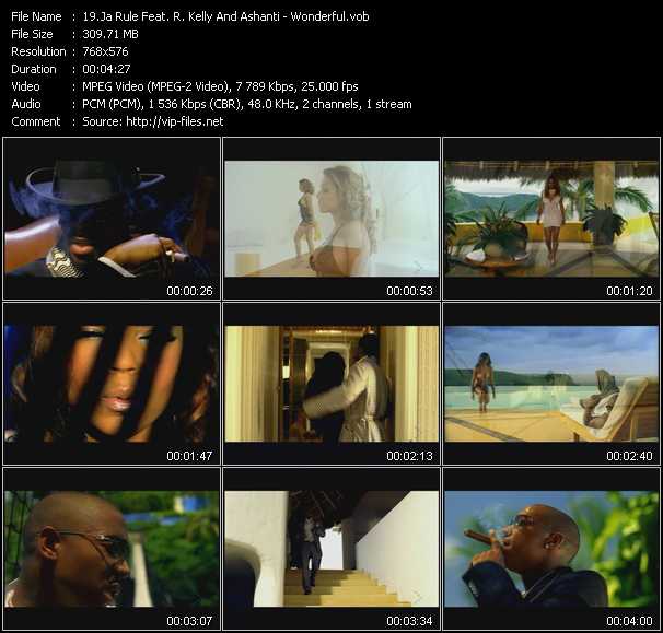 Ja Rule Feat. R. Kelly And Ashanti video ”Wonderful” from dvd ”MixMash Urban November-December 2004”