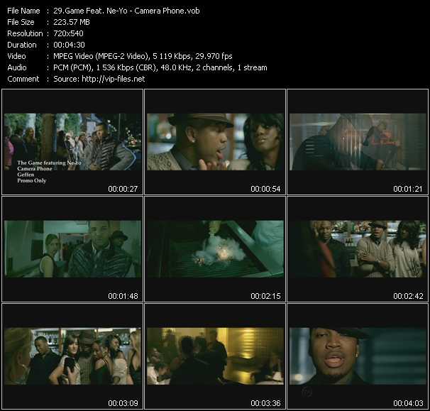 Game Feat. Ne-Yo video ”Camera Phone” from dvd ”Hot Video Classics Best Of 2009 Vol.1”