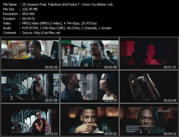 Omarion Feat. Fabolous And Pusha T video ”Know You Better” from dvd ”Hot Video January 2014”