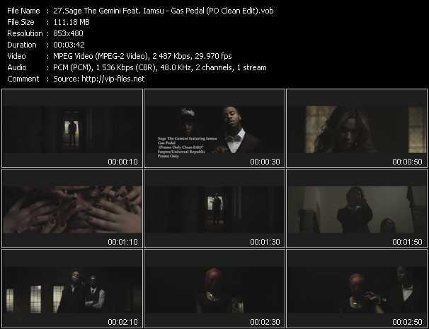 Sage The Gemini Feat. Iamsu video ”Gas Pedal (PO Clean Edit)” from dvd ”Hot Video January 2014”