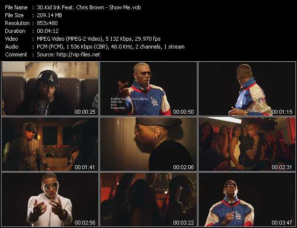 Kid Ink Feat. Chris Brown video ”Show Me” from dvd ”Hot Video January 2014”