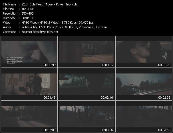 J. Cole Feat. Miguel video ”Power Trip” from dvd ”Hot Video June 2013”