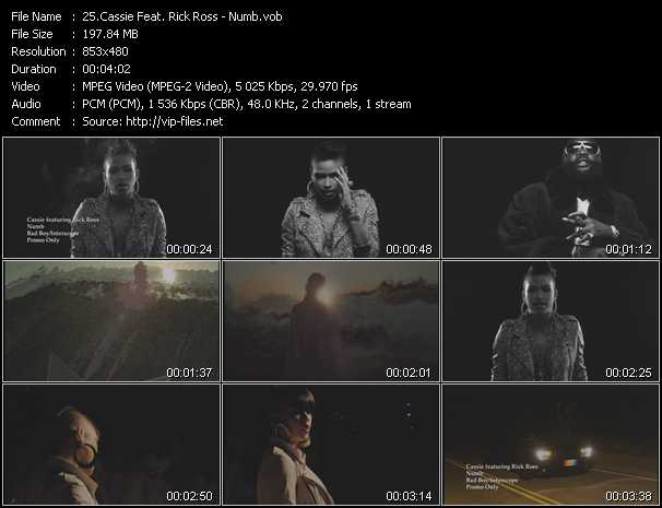 Cassie Feat. Rick Ross video ”Numb” from dvd ”Hot Video June 2013”