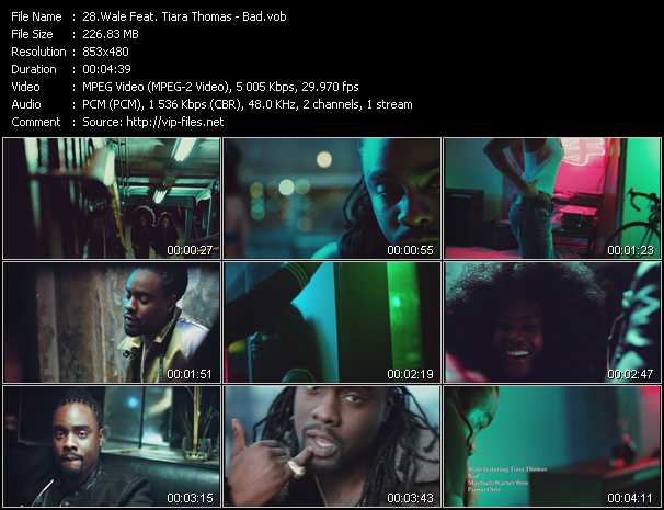 Wale Feat. Tiara Thomas video ”Bad” from dvd ”Hot Video June 2013”