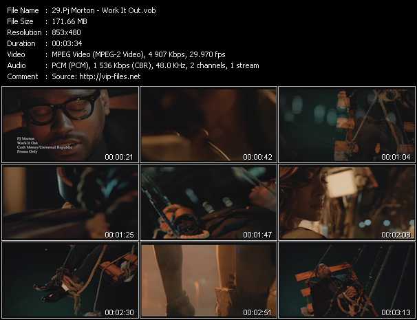 Pj Morton video ”Work It Out” from dvd ”Hot Video July 2013”