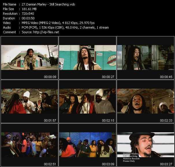 Damian Marley video ”Still Searching” from dvd ”Hot Video October 2001”