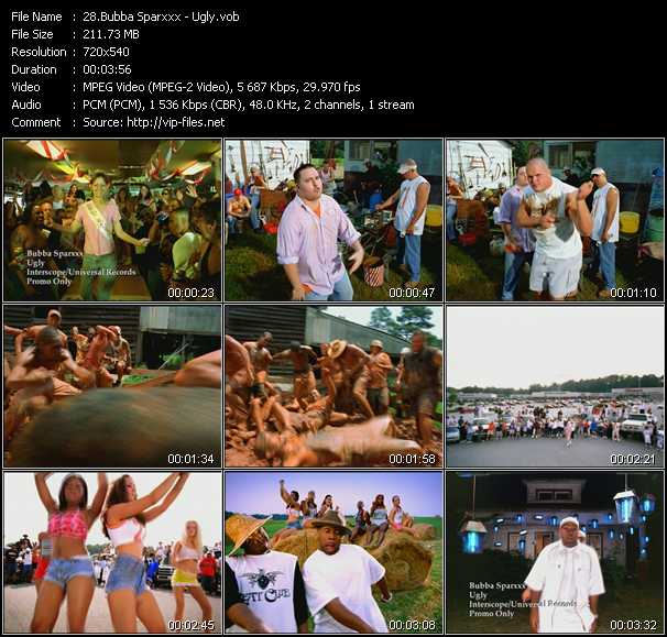 Bubba Sparxxx video ”Ugly” from dvd ”Hot Video October 2001”