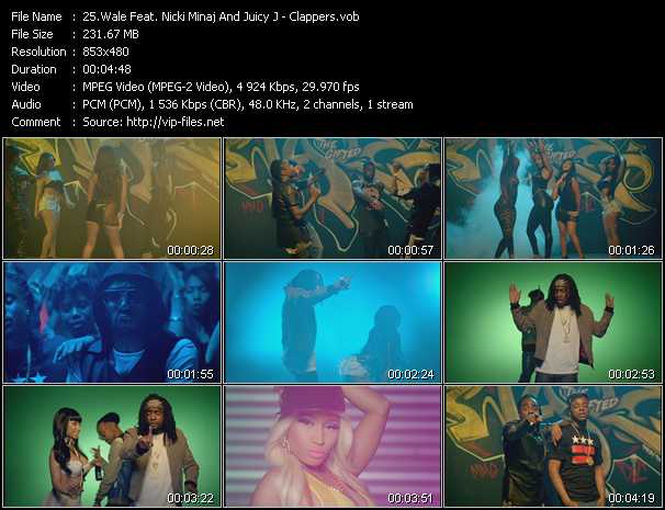 Wale Feat. Nicki Minaj And Juicy J video ”Clappers” from dvd ”Hot Video December 2013”