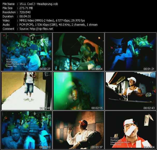 LL Cool J video ”Headsprung” from dvd ”Urban Video September 2004”