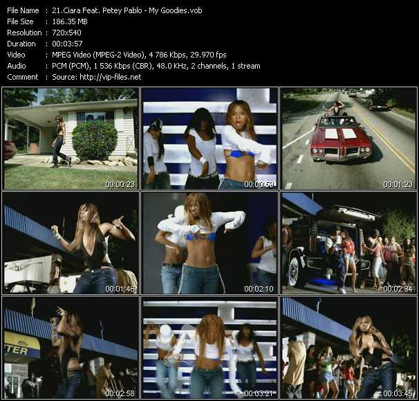 Ciara Feat. Petey Pablo video ”My Goodies” from dvd ”Urban Video September 2004”