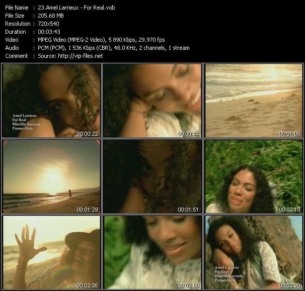 Amel Larrieux video ”For Real” from dvd ”Urban Video September 2004”