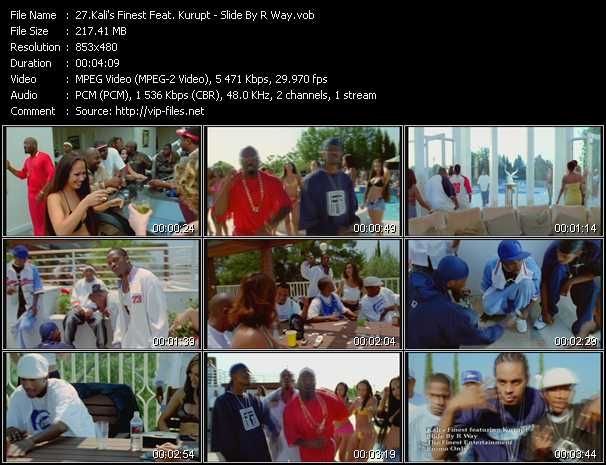 Kali's Finest Feat. Kurupt video ”Slide By R Way” from dvd ”Urban Video September 2004”