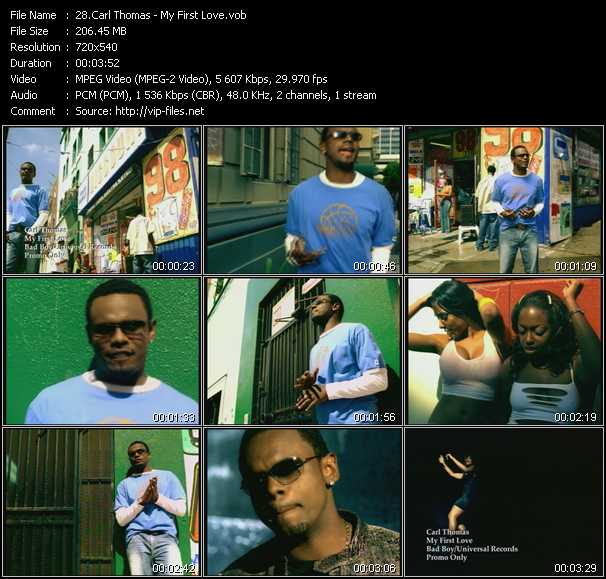 Carl Thomas video ”My First Love” from dvd ”Urban Video September 2004”