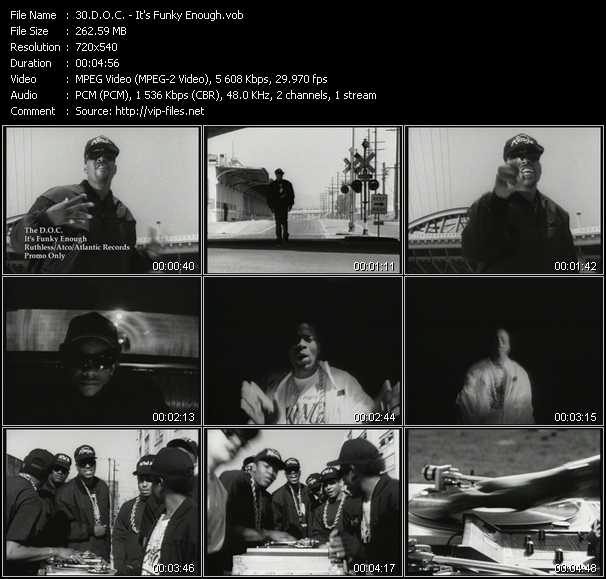 D.O.C. video ”It's Funky Enough” from dvd ”Urban Video September 2004”