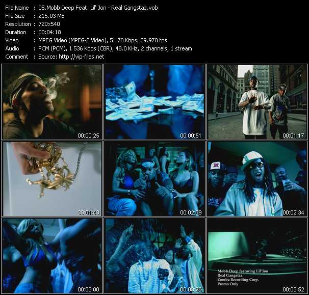 Mobb Deep Feat. Lil' Jon video ”Real Gangstaz” from dvd ”Urban Video October 2004”