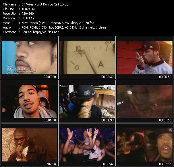 Wiley video ”Wot Do You Call It” from dvd ”Urban Video October 2004”