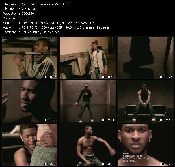 Usher video ”Confessions Part II” from dvd ”Urban Video October 2004”