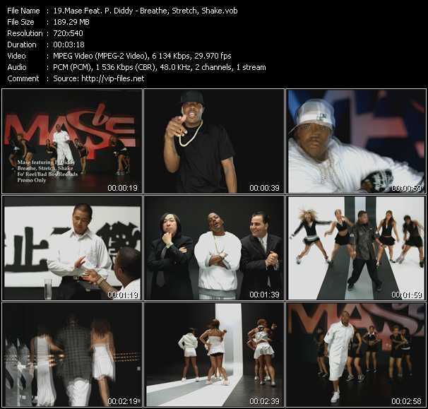 Mase Feat. P. Diddy (Puff Daddy) video ”Breathe, Stretch, Shake” from dvd ”Urban Video October 2004”