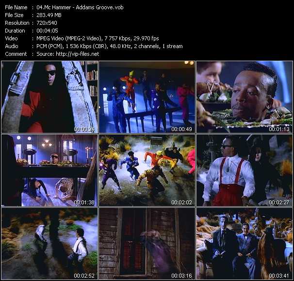 Mc Hammer video ”Addams Groove” from dvd ”Rock America Mainstream December 1991”